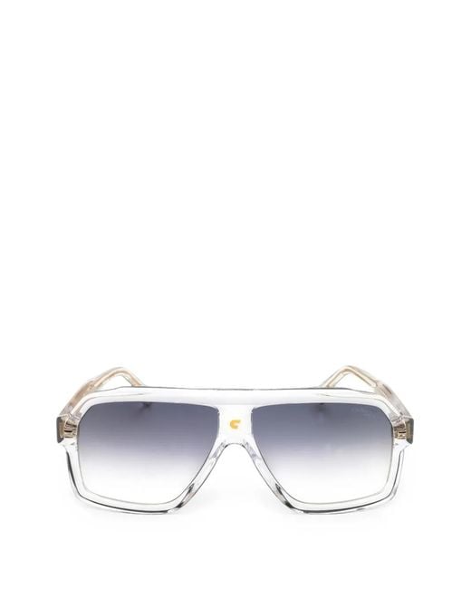 Carrera White Rectangle-Frame Sunglasses for men