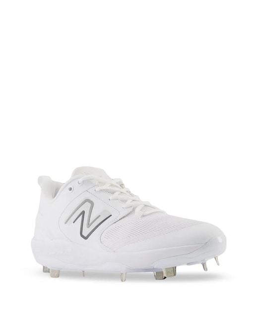 New Balance White X 3000V7 Baseball Cleat for men