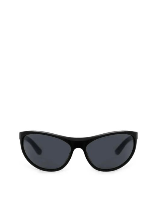 THISTLES Black Lex Geometric-Frame Sunglasses