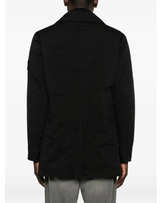 Stone Island Black Jacket Ghost for men