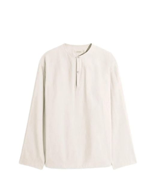 Lemaire White Vareuse Shirt for men