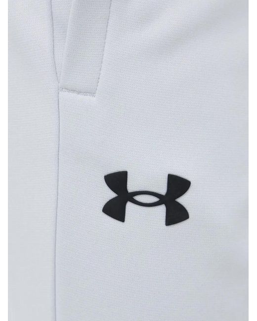 Under Armour White Logo-Print Track Pants for men