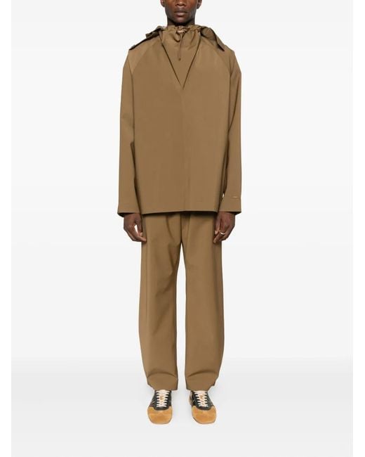 Lacoste Brown Hooded Jacket for men