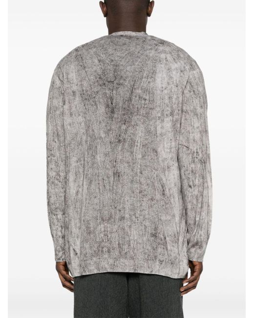 Yohji Yamamoto Geribbeld Vest in het Gray voor heren