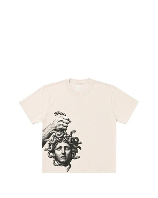 Melt White Graphic-Print T-Shirt for men