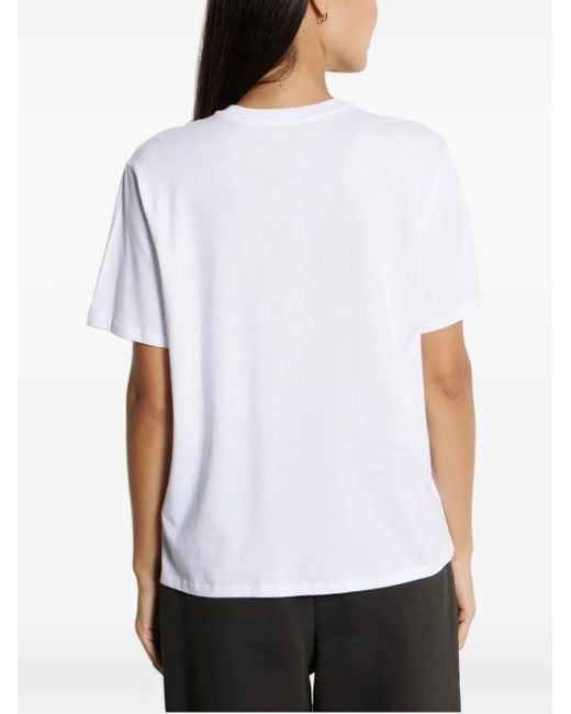 Majestic Filatures T-Shirt Met Ronde Hals in het White