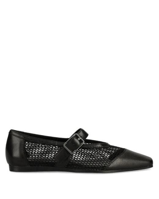 Vagabond Black Wioletta Buckle-Fastening Mesh Ballet Flats