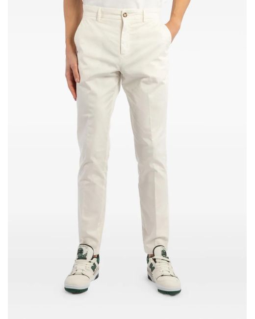 Cruna Natural Button-Fastening Trousers for men