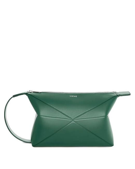 Loewe Green Logo-Detail Shoulder Bag for men