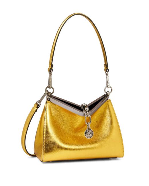 Etro Yellow Small Vela Shoulder Bag