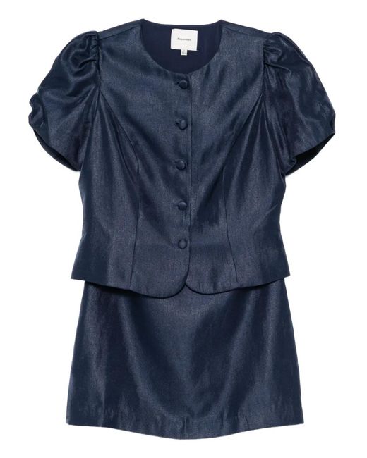 Reformation Blue Mika Two Piece