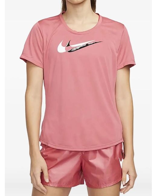 Nike Pink Dri-Fit Swoosh T-Shirt