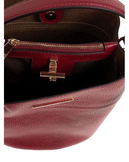 Furla Red Amelia Leather Tote Bag