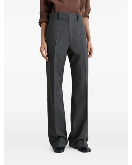 Lemaire Black Front-Creased Tailored Trousers