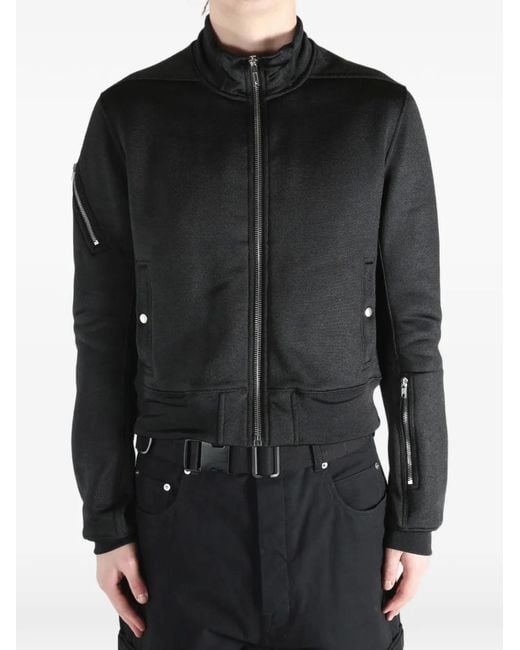 Rick Owens Black Rev Zip-Up Jacket for men