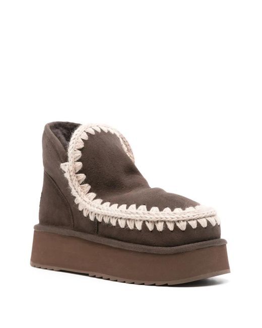 Mou Brown Mini Boots