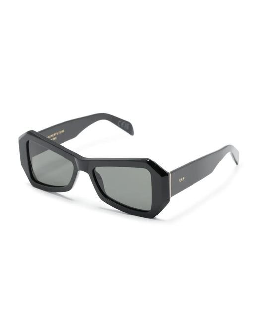 Retrosuperfuture Gray Tempio Geometric-Frame Sunglasses