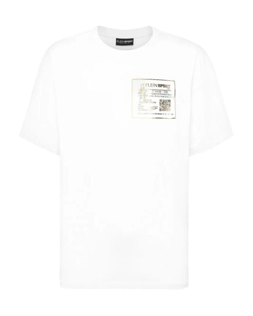 Philipp Plein White Logo Cotton T-Shirt for men