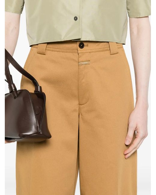 Closed White Romi Diagonal-Pockets Trousers