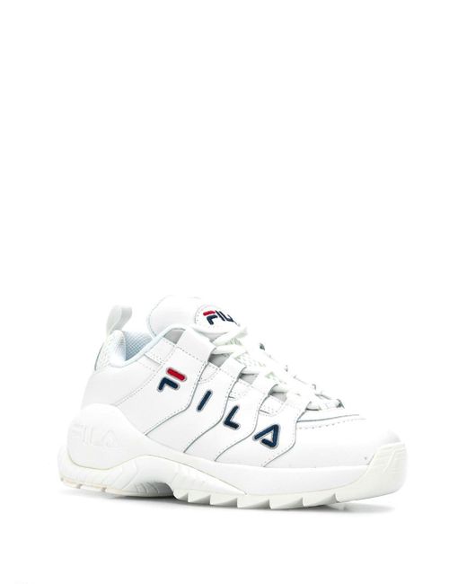 Fila Leather Platform Sneakers in White - Save 35% - Lyst