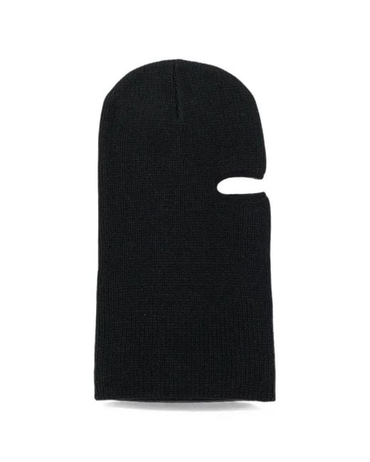 Carhartt Black Ribbed-Knit Logo-Patch Balaclava for men