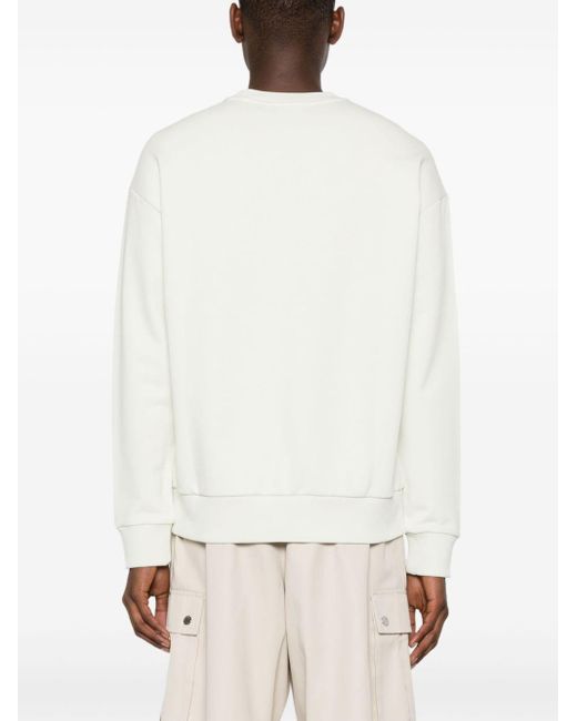 Calvin Klein Sweatshirt aus Bio-Baumwolle mit Logo-Print in White für Herren