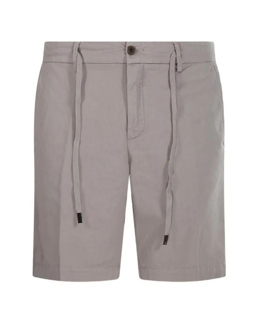 Myths Gray Belt-Loops Shorts for men