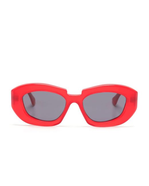 Kuboraum Red X23 Geometric-frame Sunglasses
