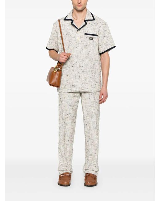 Drole de Monsieur Natural Tweed Polo Shirt for men