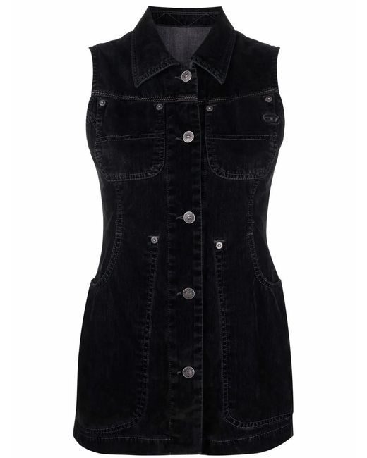 DIESEL Black De-Vik Sleeveless Shirt