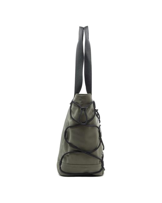 DIESEL Gray Tech-D Cord-Detail Tote Bag
