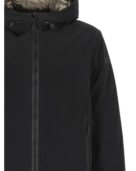 Rrd Black Hooded Zip Jacket for men