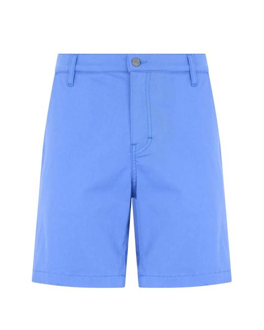 Moschino Blue Logo-Patch Cargo Shorts for men