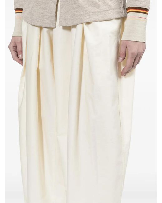 Toga White Tapered-Leg Trousers