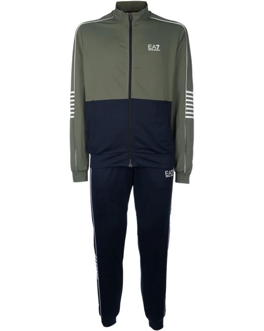 EA7 Jogginganzug Mit Logo-Print in Blue für Herren