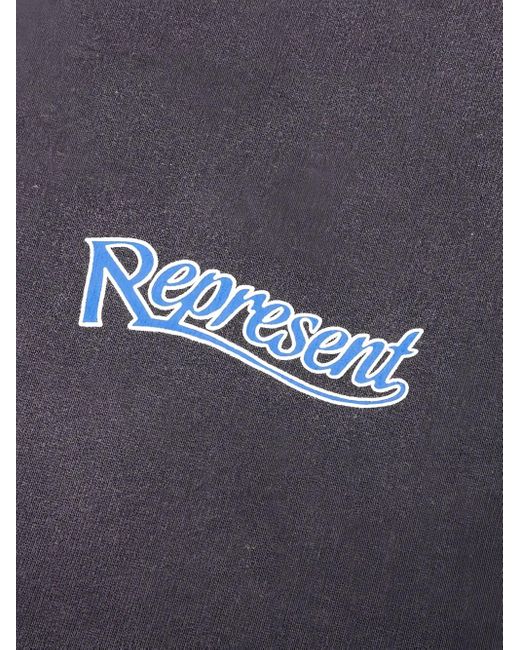 Represent Hoodie mit Logo-Print in Blue für Herren