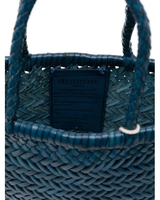 Dragon Diffusion Leather Tote Bag Blue
