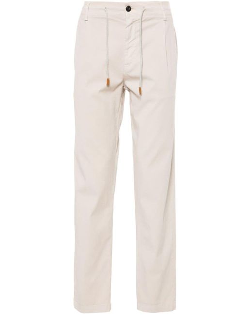 Pantalon droit à lien de resserrage Eleventy pour homme en coloris White