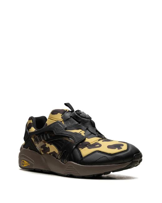 PUMA Black Disc Blaze "Leopard" Sneakers for men