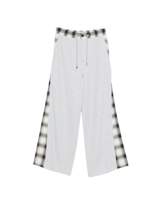 Feng Chen Wang White Side-Detail Track Pants