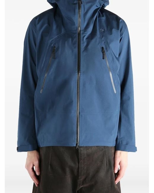 Goldwin Blue Hooded Zip-Fastening Jacket
