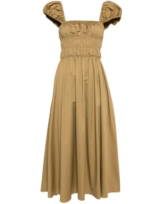 Cynthia Rowley Metallic Midi Length Cotton Dress