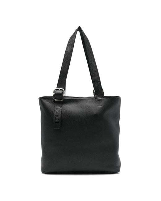 Loewe Black Loop Buckle-Detail Tote Bag for men