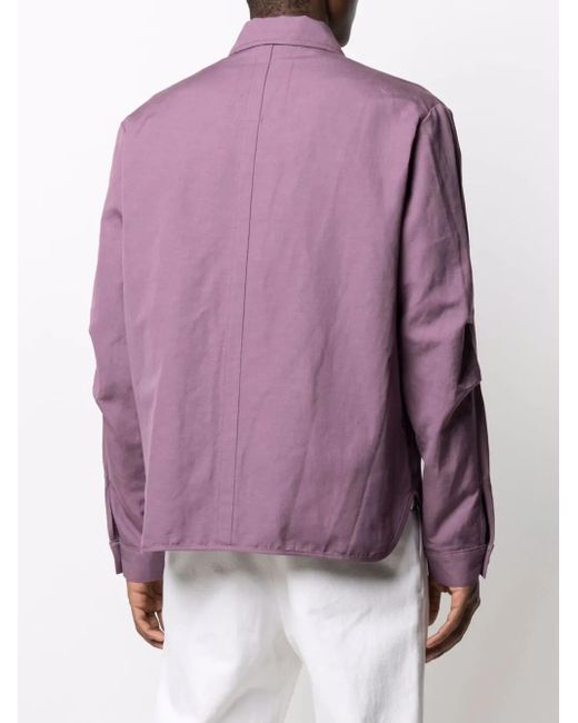 KENZO Purple Multiple-Pocket Long-Sleeve Jacket for men