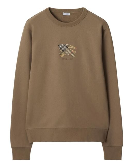 Burberry Brown Equestrian Knight-Check Sweatshirt for men