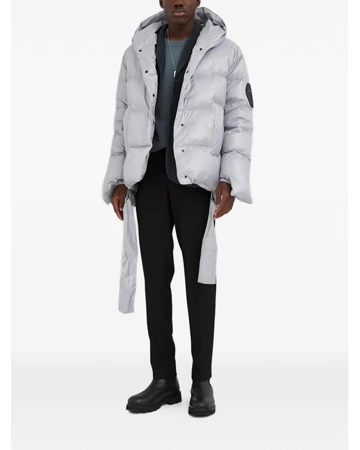 MMC Studio Gray Hooded Padded Jacket