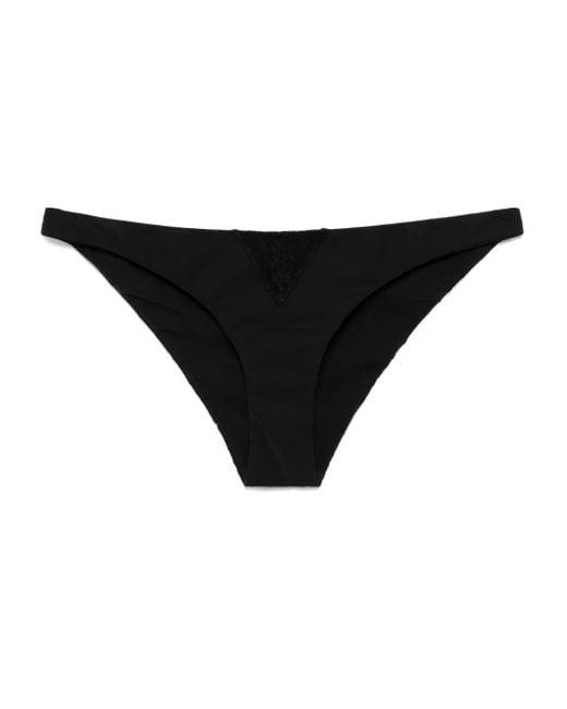 Kiki de Montparnasse Black Lace Inset Bikini Bottom