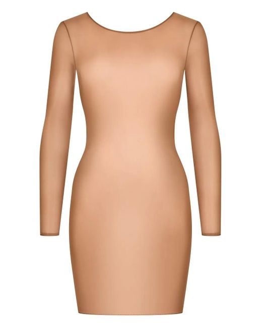 Maison Close ロングスリーブ ミニドレス Natural