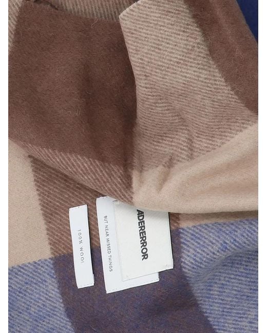 Adererror Blue Faylen Muffler Scarf for men