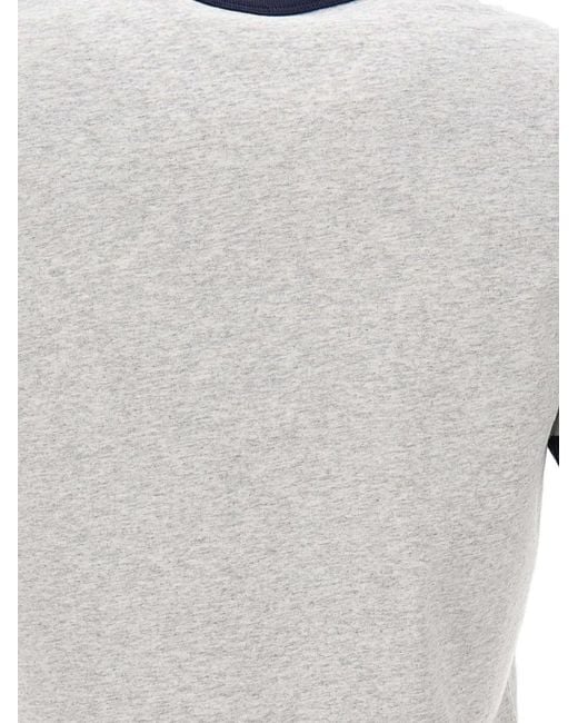 Sporty & Rich White Graphic Ribbed T-Shirt